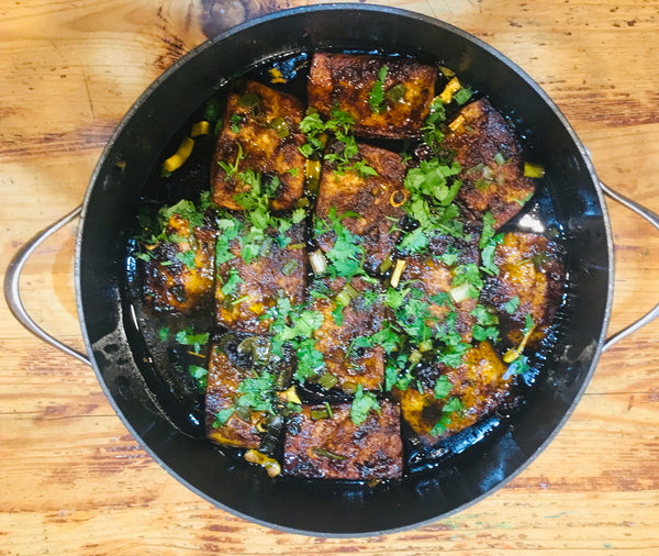 Sweet and Sour  Sticky Tofu Steak